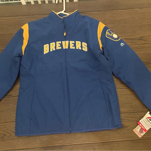 Authentic MLB Milwaukee Brewers ThermaBase Jacket - Picture 3 of 8